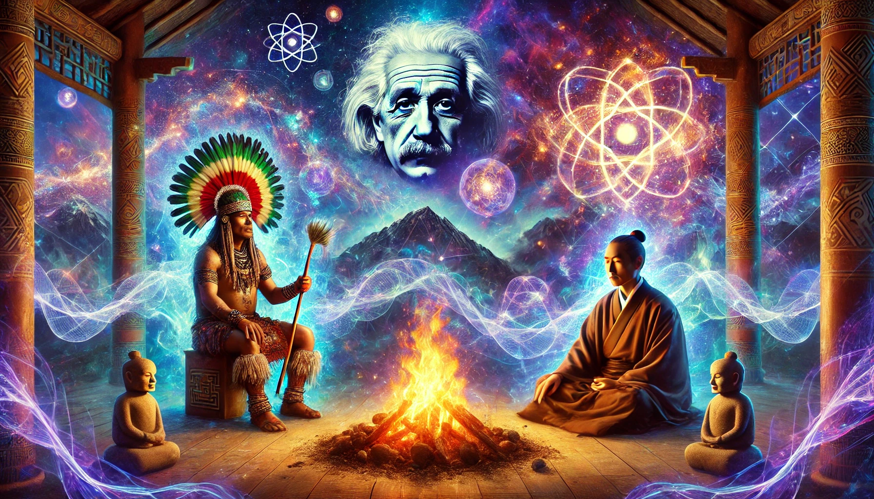 Fusion entre le chamanisme, le Zen et la physique quantique, Einstein